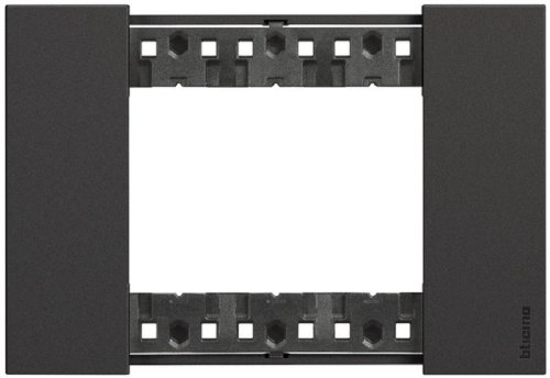 Рамка горизонтальная Legrand BTicino Living Now 1-м. 3 мод. черный картинка